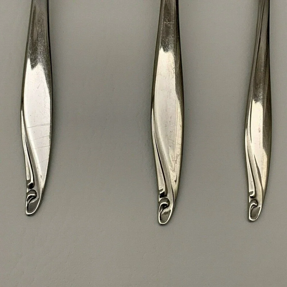 Wm. A. Rogers Oneida Surf Club Stainless‎ Serving Spoon Pie Server Butter Knife